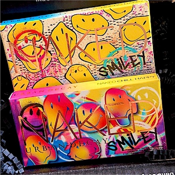 Urban Decay Naked Smiley - Mucho Happy & Chilli Happy Eyeshadow Palette Duo BNIB - Picture 2 of 16